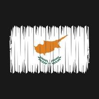 Cyprus vlag borstel vector illustratie