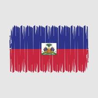 Haïti vlag borstel vector illustratie