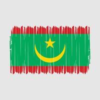 mauritania vlag borstel vector illustratie