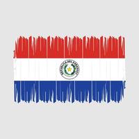 Paraguay vlag borstel vector illustratie