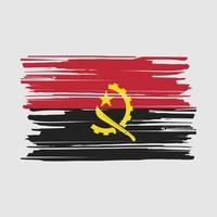 Angola vlagborstel vector