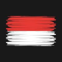 vlag van indonesië vector