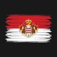 vlag van monaco vector