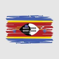 Swaziland vlag borstel vector