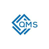 qms brief logo ontwerp Aan wit achtergrond. qms creatief cirkel brief logo concept. qms brief ontwerp. vector