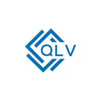 qlv brief logo ontwerp Aan wit achtergrond. qlv creatief cirkel brief logo concept. qlv brief ontwerp. vector