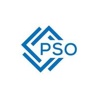 pso brief logo ontwerp Aan wit achtergrond. pso creatief cirkel brief logo concept. pso brief ontwerp. vector