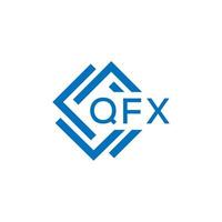 qfx brief logo ontwerp Aan wit achtergrond. qfx creatief cirkel brief logo concept. qfx brief ontwerp. vector