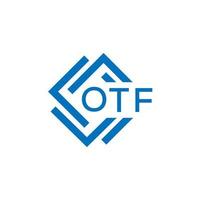 otf brief logo ontwerp Aan wit achtergrond. otf creatief cirkel brief logo concept. otf brief ontwerp. vector