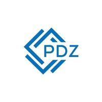 pdz brief logo ontwerp Aan wit achtergrond. pdz creatief cirkel brief logo concept. pdz brief ontwerp. vector