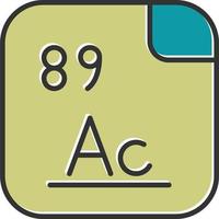 actinium vector icoon