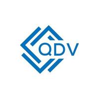 qdv brief logo ontwerp Aan wit achtergrond. qdv creatief cirkel brief logo concept. qdv brief ontwerp. vector