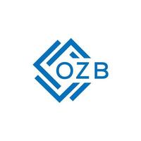 ozb brief logo ontwerp Aan wit achtergrond. ozb creatief cirkel brief logo concept. ozb brief ontwerp. vector