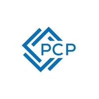 pcp brief logo ontwerp Aan wit achtergrond. pcp creatief cirkel brief logo concept. pcp brief ontwerp. vector