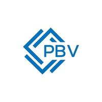 pbv brief logo ontwerp Aan wit achtergrond. pbv creatief cirkel brief logo concept. pbv brief ontwerp. vector
