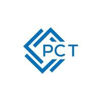 pct brief logo ontwerp Aan wit achtergrond. pct c vector