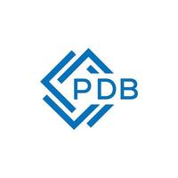 pdb brief logo ontwerp Aan wit achtergrond. pdb creatief cirkel brief logo concept. pdb brief ontwerp. vector