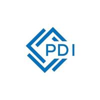 pdi brief logo ontwerp Aan wit achtergrond. pdi creatief cirkel brief logo concept. pdi brief ontwerp. vector