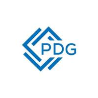 pdg creatief cirkel brief logo concept. pdg brief ontwerp.pdg brief logo ontwerp Aan wit achtergrond. pdg creatief cirkel brief logo concept. pdg brief ontwerp. vector