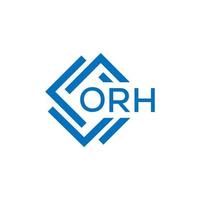 orh brief logo ontwerp Aan wit achtergrond. orh creatief cirkel brief logo concept. orh brief ontwerp. vector