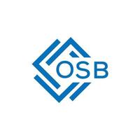 osb brief ontwerp.osb brief logo ontwerp Aan wit achtergrond. osb creatief cirkel brief logo concept. osb brief ontwerp. vector