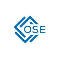 ose brief logo ontwerp Aan wit achtergrond. ose creatief cirkel brief logo concept. ose brief ontwerp. vector