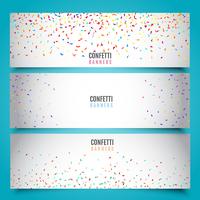 Confetti-banners vector