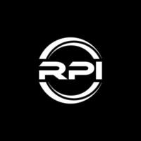 rpi brief logo ontwerp in illustratie. vector logo, schoonschrift ontwerpen voor logo, poster, uitnodiging, enz.