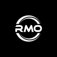 rmo brief logo ontwerp in illustratie. vector logo, schoonschrift ontwerpen voor logo, poster, uitnodiging, enz.