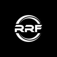 rrf brief logo ontwerp in illustratie. vector logo, schoonschrift ontwerpen voor logo, poster, uitnodiging, enz.