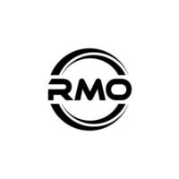 rmo brief logo ontwerp in illustratie. vector logo, schoonschrift ontwerpen voor logo, poster, uitnodiging, enz.