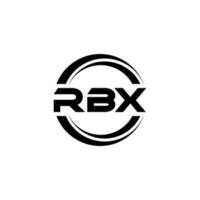 rbx brief logo ontwerp in illustratie. vector logo, schoonschrift ontwerpen voor logo, poster, uitnodiging, enz.