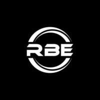 rbe brief logo ontwerp in illustratie. vector logo, schoonschrift ontwerpen voor logo, poster, uitnodiging, enz.