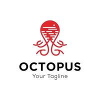 octopus logo vector sjabloon