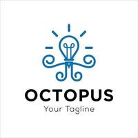 octopus logo vector sjabloon