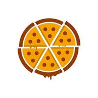 pizza logo afbeeldingen voorraad vector