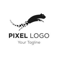 pixel logo ontwerp vector sjabloon