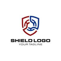 schild logo ontwerp vector sjabloon