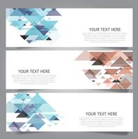 Lage poly vectorbanners vector