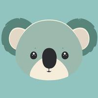 gemeenschappelijk koala herbivoor zoogdier dier gezicht vector