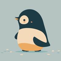 dier vogel schattig gemeenschappelijk pinguïn vector