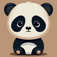 gemeenschappelijk panda beer zoogdier dier lichaam vector