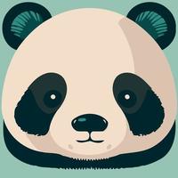 gemeenschappelijk panda beer zoogdier dier gezicht vector