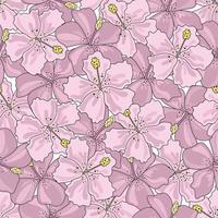 tropisch bloemen bloemen naadloos patroon vector illustratie