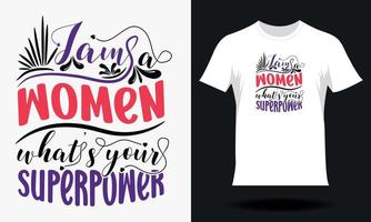 gelukkig vrouwen dag-vrouwen dag t-shirt ontwerp. hand- getrokken belettering Dames dag SVG t-shirt ontwerp vector