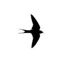 vliegend slikken vogel silhouet voor logo, pictogram, website. kunst illustratie of grafisch ontwerp element. vector illustratie