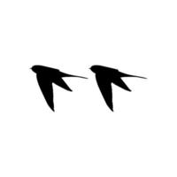 vliegend paar- van de slikken vogel silhouet voor logo, pictogram, website. kunst illustratie of grafisch ontwerp element. vector illustratie