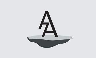 alfabet letters initialen monogram logo ah, ha, a en h vector