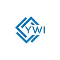 ywi abstract technologie logo ontwerp Aan wit achtergrond. ywi creatief initialen brief logo concept. vector