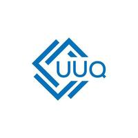 uuq technologie brief logo ontwerp Aan wit achtergrond. uuq creatief initialen technologie brief logo concept. uuq technologie brief ontwerp. vector